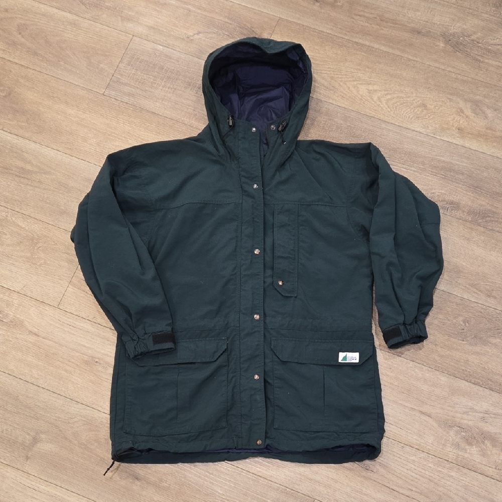 Retro 90's MEC Forest Green Hooded Anorak GorpcoreJacket